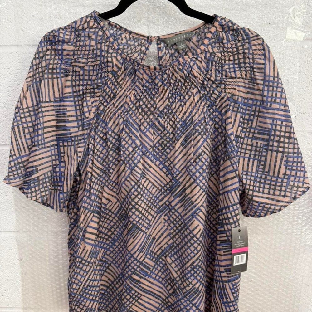 Sharagano New York‎ NWT abstract print blouse